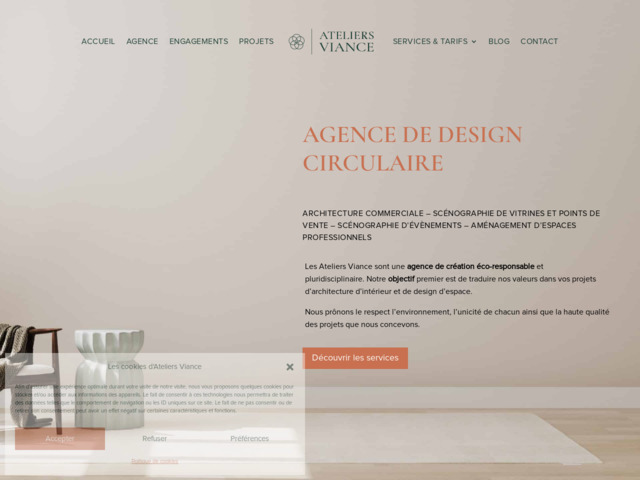 Architecte d'intérieur pour professionnels et agencement commercial france