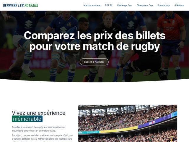 Derrière les poteaux