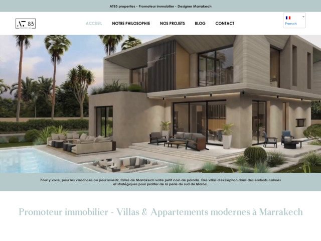 AT83 Properties le promoteur immobilier de premier plan à Marrakech