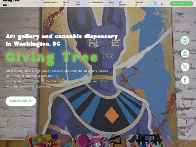 Giving tree dc weed dispensary and art gallery - washington dc, usa