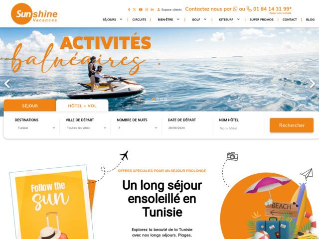 Voyage en tunisie – week-end, détente ou long séjour avec sunshine vacances