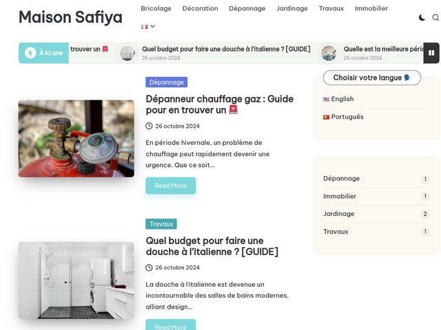 Média en ligne sur la maison & cie