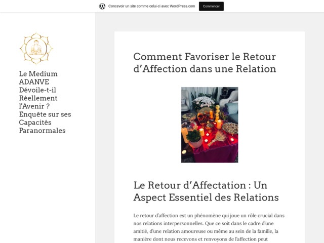 Le medium Adanve dvoile-t-il rellement l'avenir ? Enqute sur ses capacits