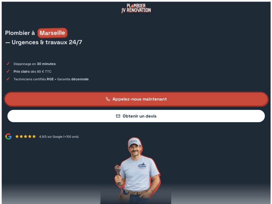 Jv renovation plumber marseille